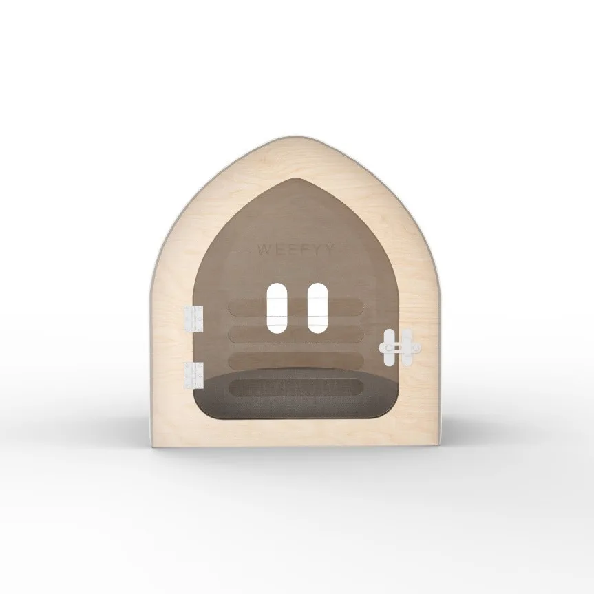 Новая концепция алюминиевый домик для кошки искусственная кожа легкая сборка