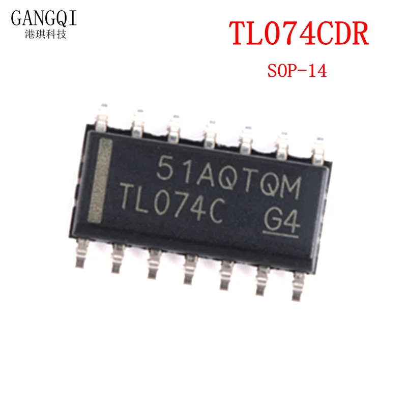 10 шт./партия TL074CDT TL074 SOP14 SOP-14 TL074C SMD 074C новая Оригинальная фотография