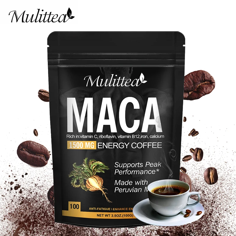 Mulittea Maca Energy Coffee-suplementos para mejora masculina, potenciador Sexual para hombres, impotencia,...