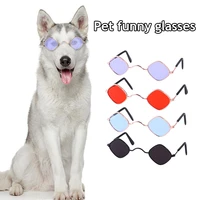 summer pet triangle frames mirror rhombus sunglasses uv400 protection anti uv personality trendy photo props for cat dogs toys