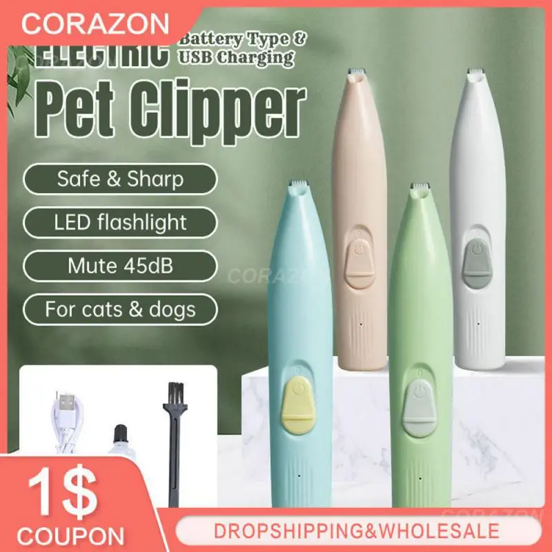 

Pet Clipper Electric Convenience With Led Multi-purpose Profesional Dog Grooming Equipment Pet Paw Hair Clipper Quiet