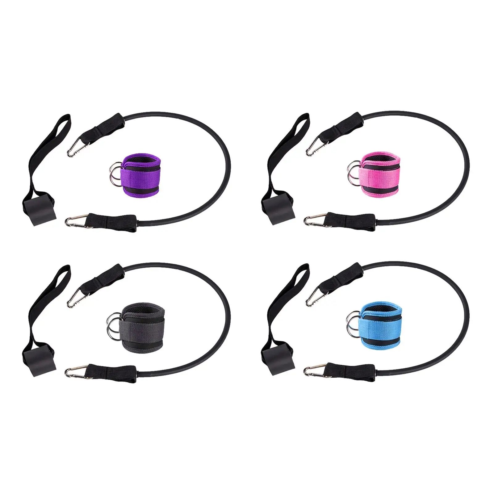 

Resistance Band Set D Ring Ankle Strap Door Anchor for Workout Yoga Pilates