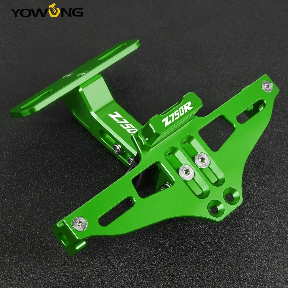 

Adjustable CNC Motorcycle Modified Rear License Plate Mount Holder For KAWASAKI Z750R Z 750 R 2011 2012-23