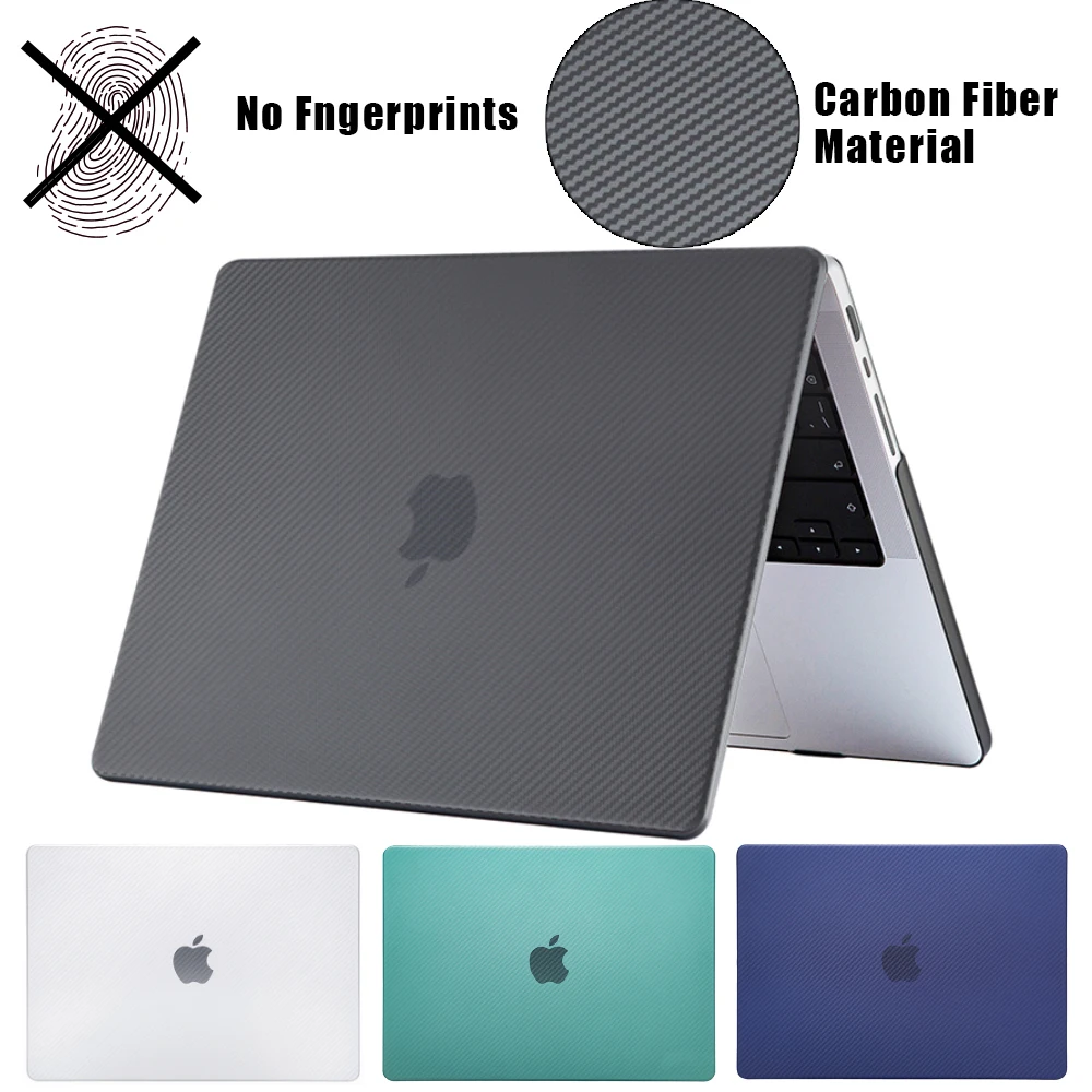 Carbon Fiber Laptop Case accessories For MacBook air M1 2020 Funda macbook air 13 case Macbook Pro 13 Case Pro 16 Pro 14 cover