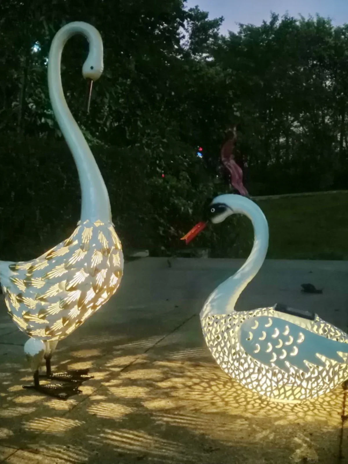 Парк живописная тематическая вилла уличный двор кованая железная фотолампа