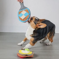 pet table tennis racket feeding mat dog puzzle toys interactive game for boredom encourages natural foraging skills for cats dog