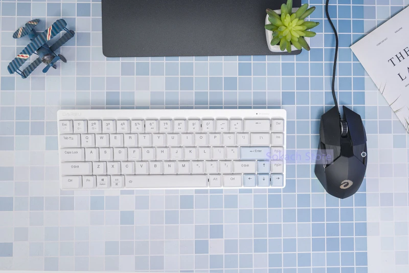 

New Dareu EK868 Wireless wired Bluetooth dual mode 68 keys mechanical keyboard Windows and Mac compatible Short axis design