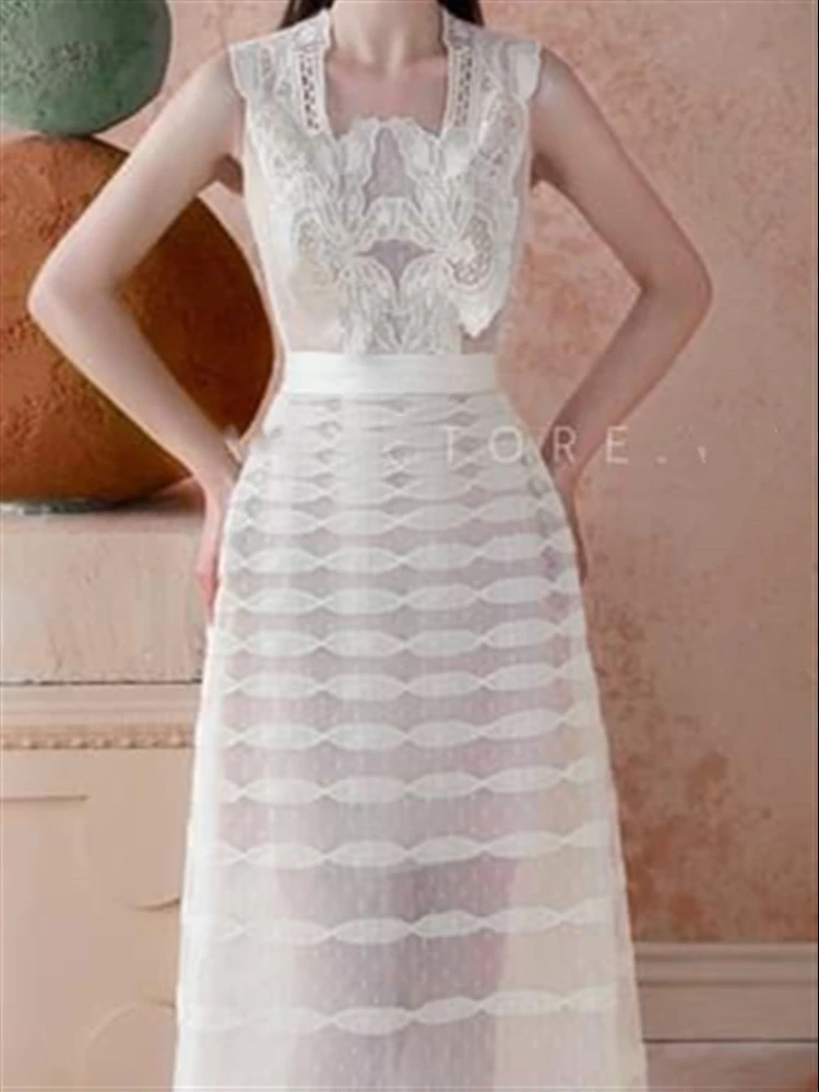 Однотонный сарафан женские пляжные платья с вышивкой подиумное платье без