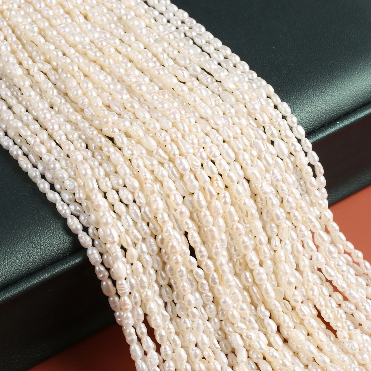 Natural Freshwater Mini Pearl Beads Rice Shape 3-3.5mm Small Loose Bead for Jewelry Making Diy Women Necklace Bracelet Crafts