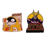 ad1660 my hero academia lapel pin for backpack enamel pin anime brooch for clothes briefcase badges backpack badge new year gift