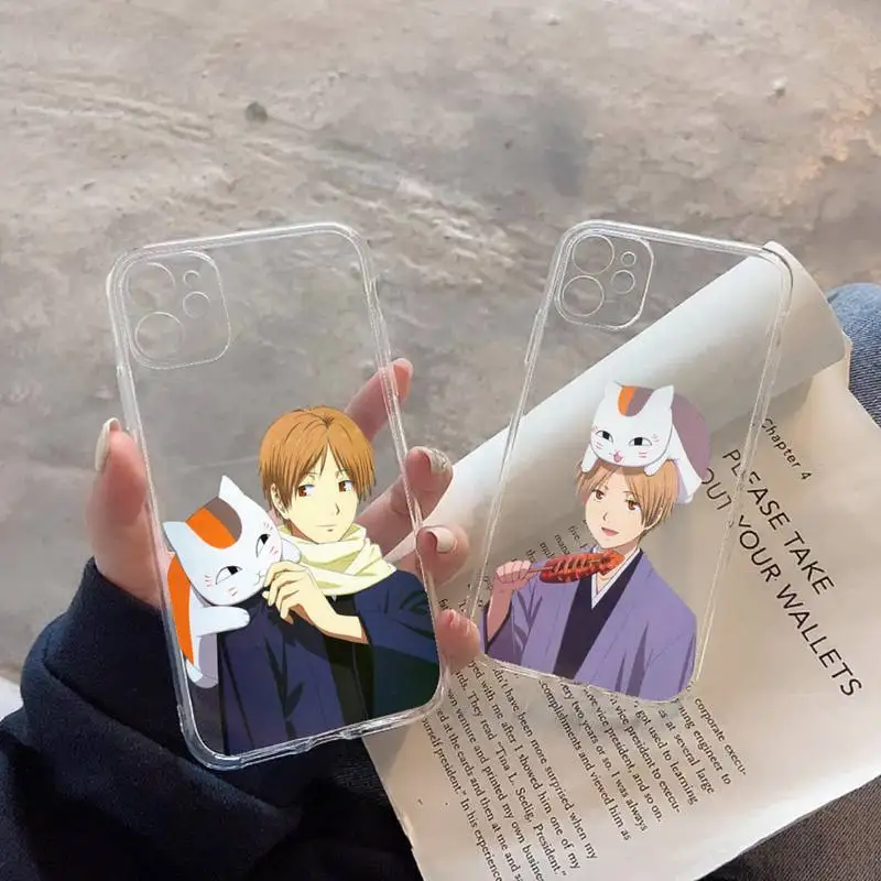 

Natsume Yuujinchou Cat Phone Case for iPhone 11 12 13 mini pro XS MAX 8 7 6 6S Plus X 5S SE 2020 XR clear case