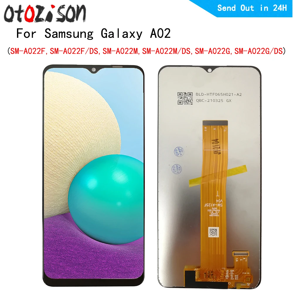 Экран 6,5 дюйма для Samsung Galaxy A02 SM-A022F, SM-A022F/DS, SM-A022M, ЖК-дисплей, сенсорная панель, дигитайзер с рамкой в сборе