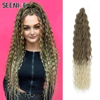 ariel x curl deep wave twist crochet hair natural synthetic afro curls crochet braids ombre braiding hair extensions for women