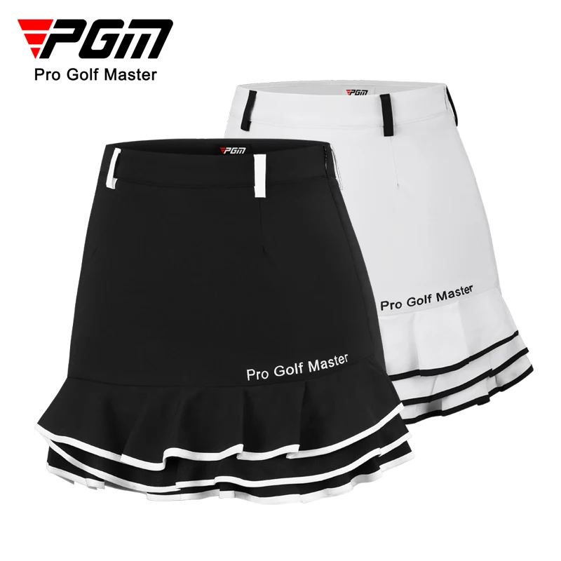 2022 New PGM Women Short Skirt Ladies Fashion Athleisure Versatile Fishtail Skirt Exquisite Embroidered Golf Tennis Train Skirt