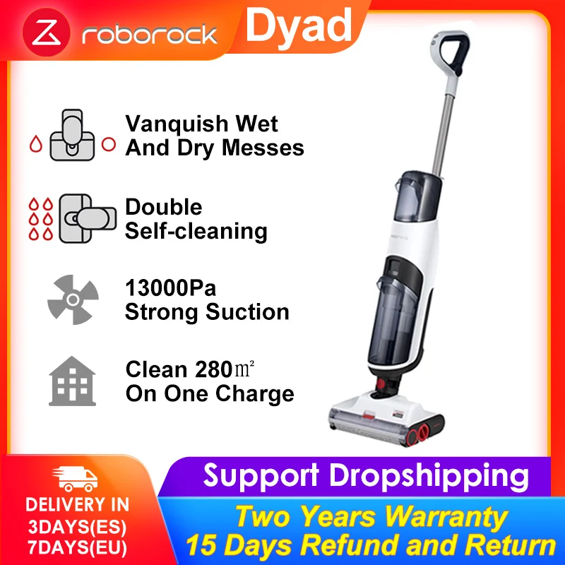 Roborock Dyad Влажная и сухая Беспроводной Пылесос Для дома 13000Pa Умная бытовая техника