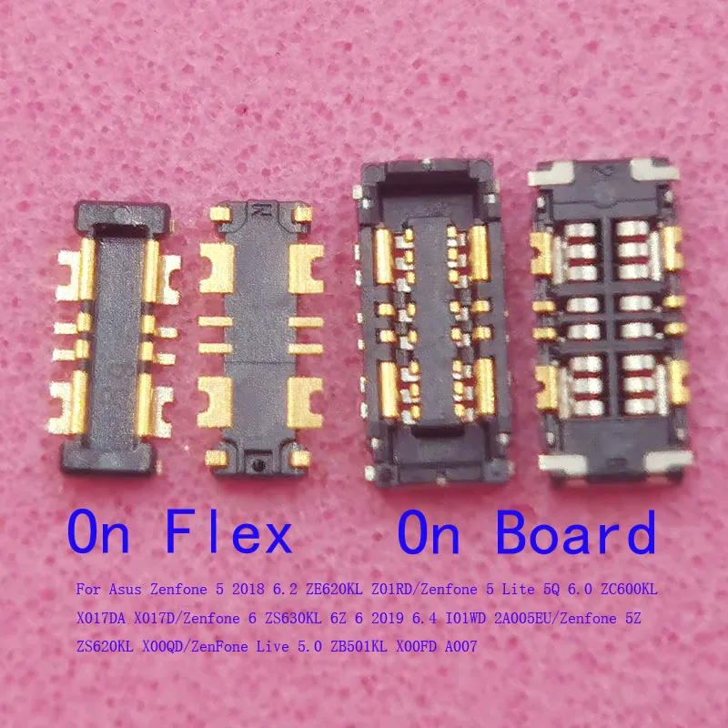 1-20 шт. гибкий разъем FPC для аккумулятора Asus ZC600KL ZE620KL ZS630KL X017D ZS620KL Zenfone 5 Lite 2018 6 6Z 5Z Live