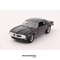 metal 164 car model m2 alloy toy car 1968 pontiac firebird black red strip without box collect toy figures