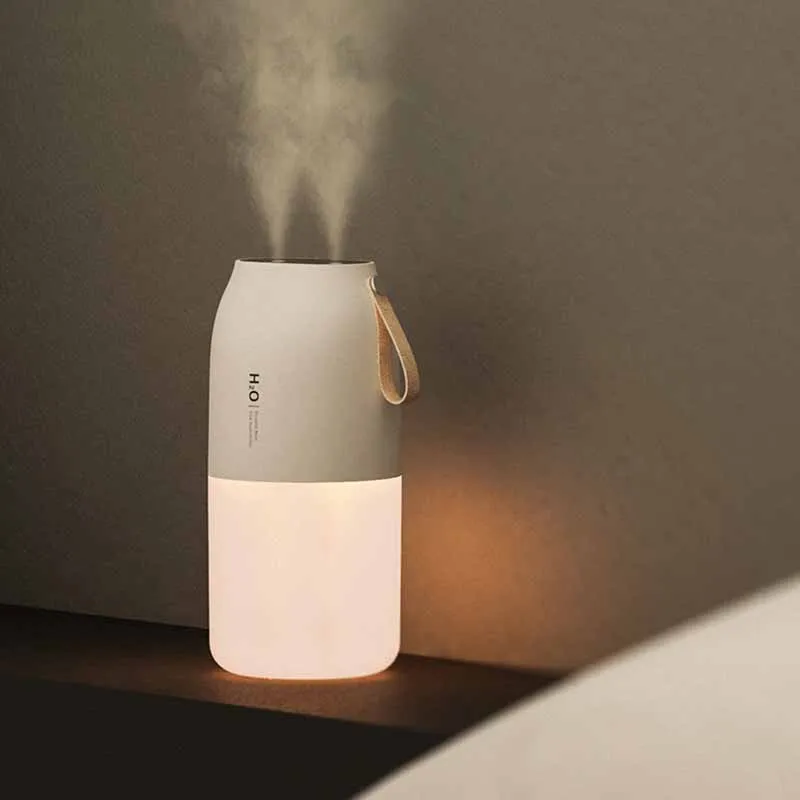 

Humidifier 300ml Dual Sprayer Air Humidifier 2000mAh USB Rechargeable Battery Wireless Aroma Mist Maker Fogger Diffuser Light