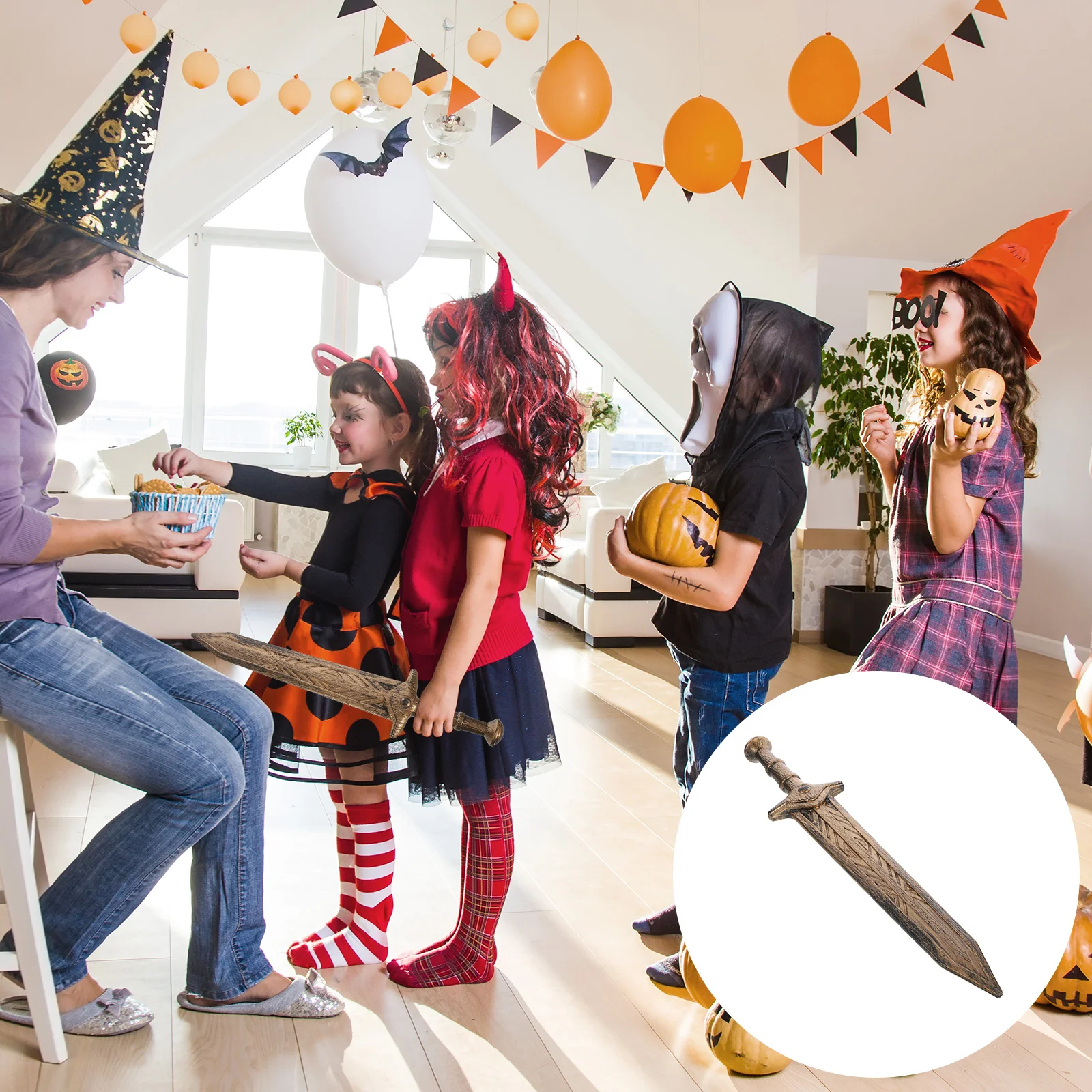 and Props Wide Sword Pirate Decorations Arms Cosplay Halloween Pp Training Toys