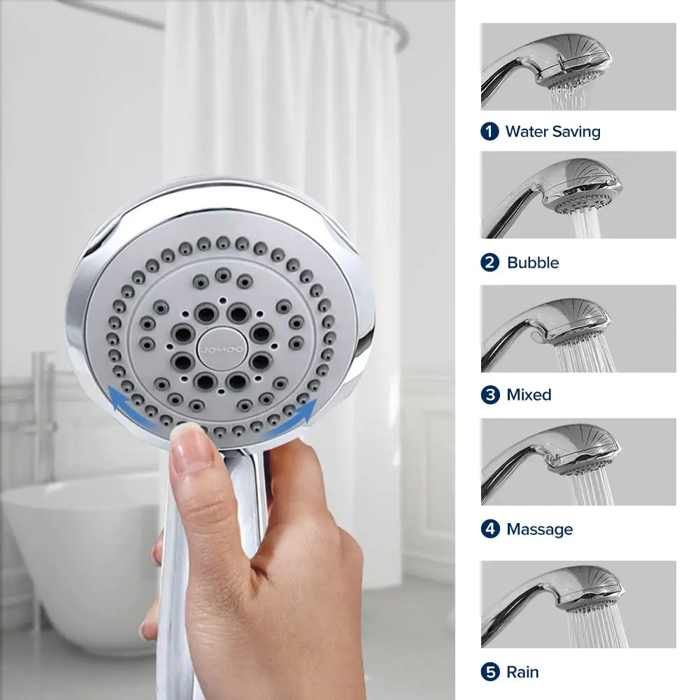 Душевая Насадка Высокого Давления Jomoo С 5 Режимами Массажа Регулируемая