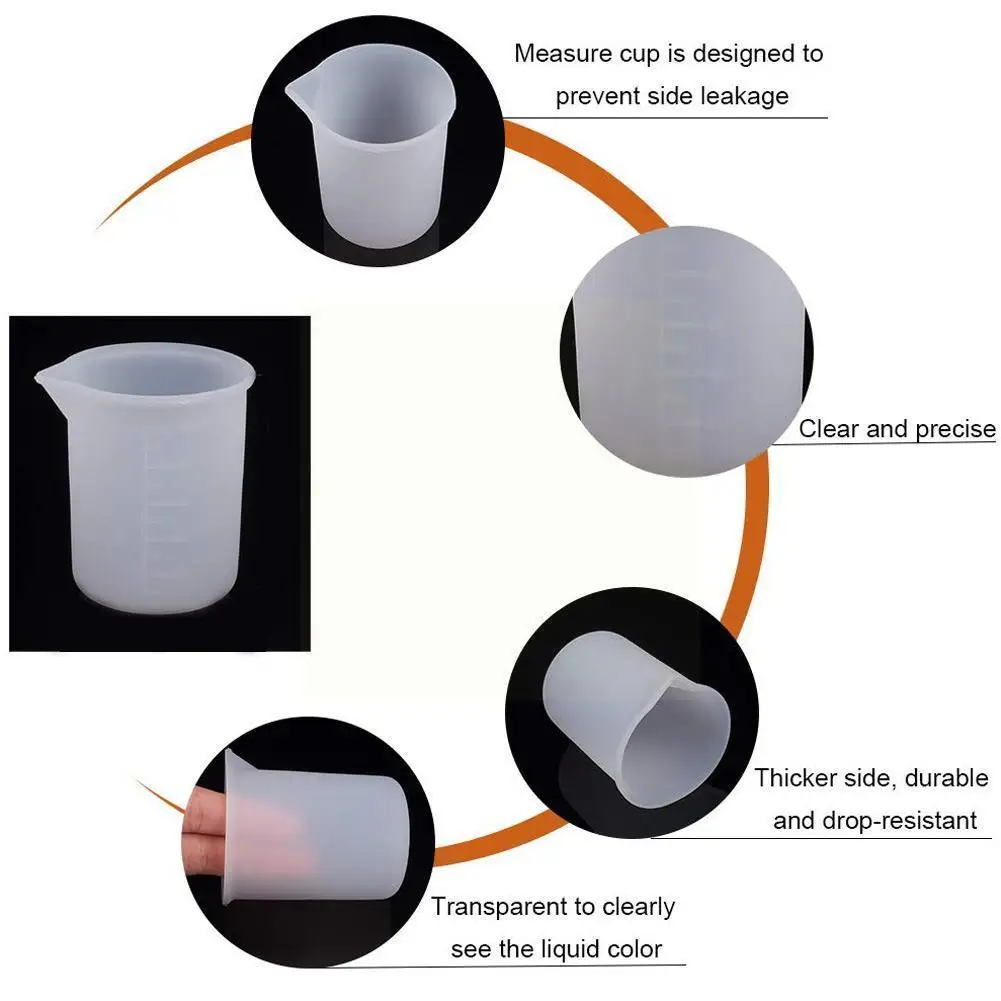 

Disposable Measuring Cup Silicone Measuring Cup Diy Practical Handmade Transparent With Tool Scale To Kitchen Making Cup A1j2