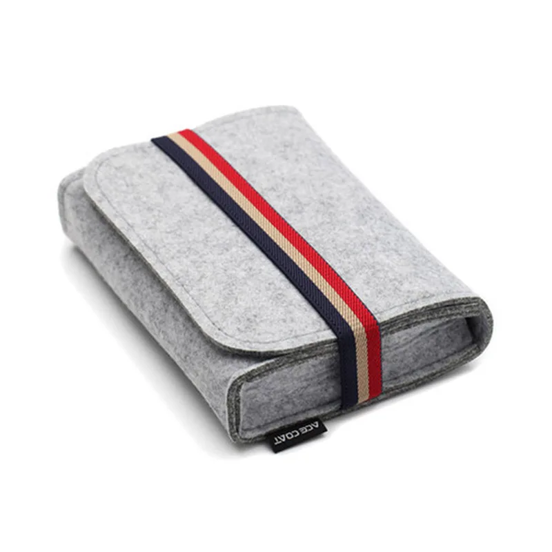 

Mini Felt Travel Multifunction Organizer Bag For Travel USB Data Cable Mouse Pouch For Key Coin Package Chargers Storage Bags