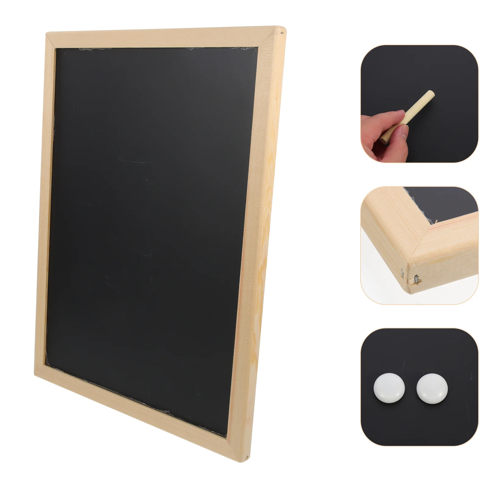 

Display Board Decorative Message Boards Mini Easel Stand The Sign Desktop Chalkboard Pine Wood Menu Child
