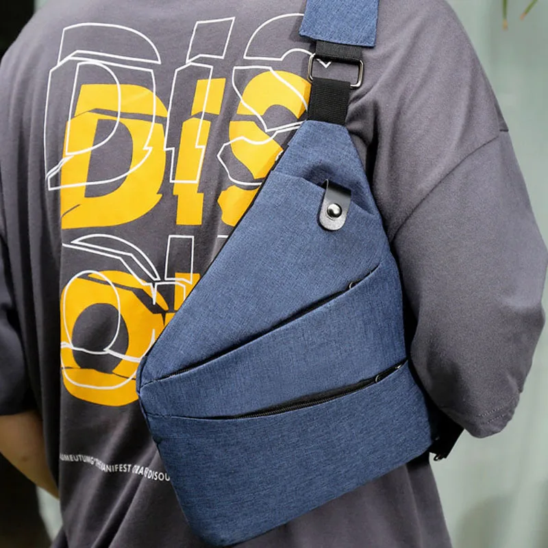 Chest bag for men crossbody bag waterproof New Shoulder Bag Men's casual sports side bag