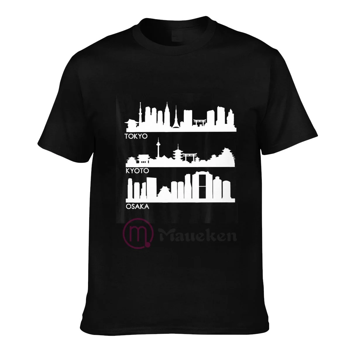 Коллекция 2022 года Токио Осака Кио Япония города черты мужские и женские футболки