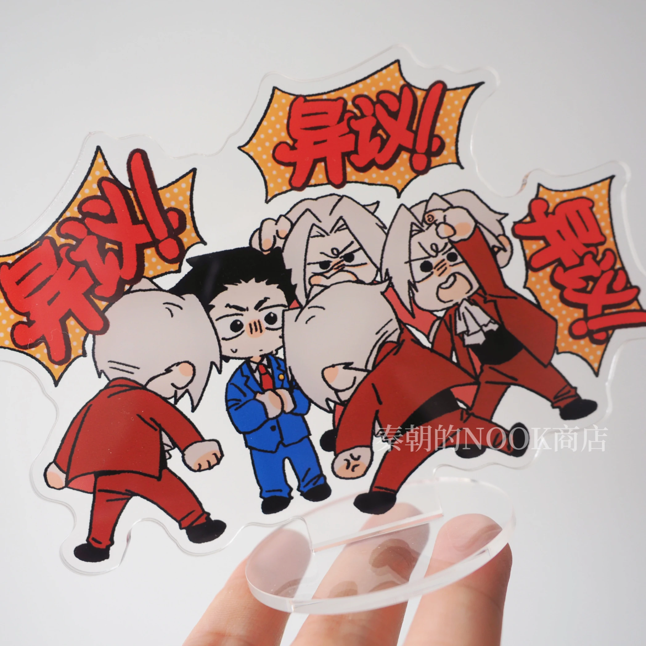 Аниме Ace Attorney Phoenix Wright Miles Edgeworth косплей стоячий знак аксессуары талисман