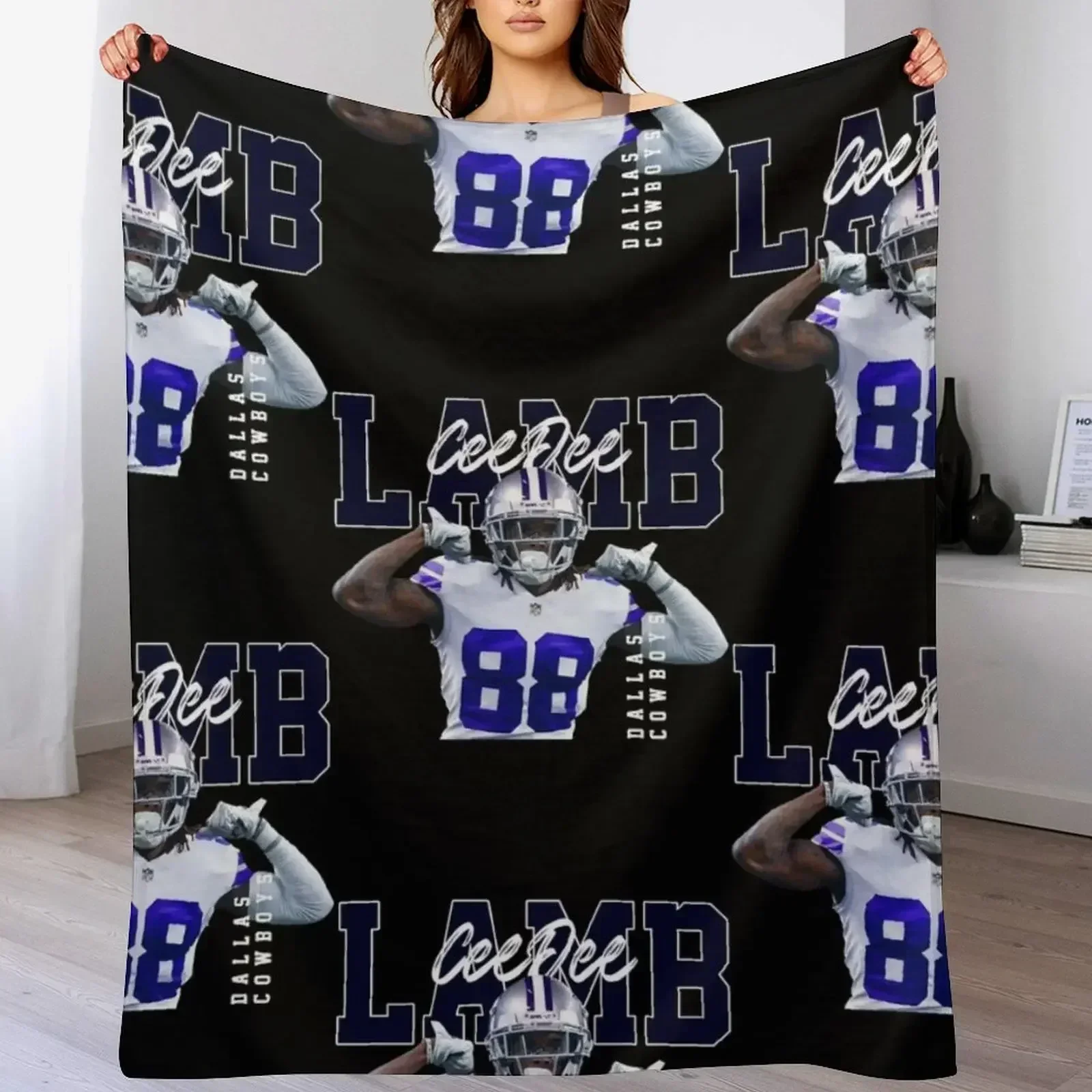 Ceedee-Lamb-DallasCowboys-Football-Players Плед для пикника Детские одеяла и