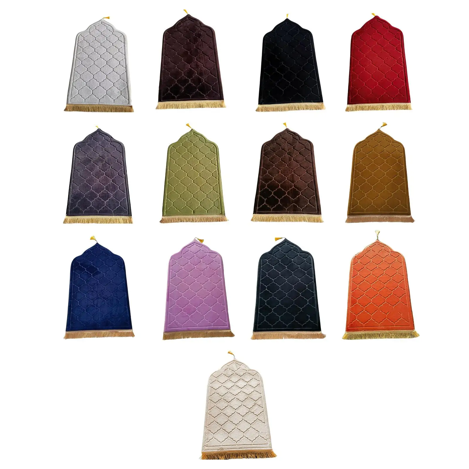 

Flannel Prayer Rug Travel Mat Portable Worship Mat Irregular Blanket for Cafe