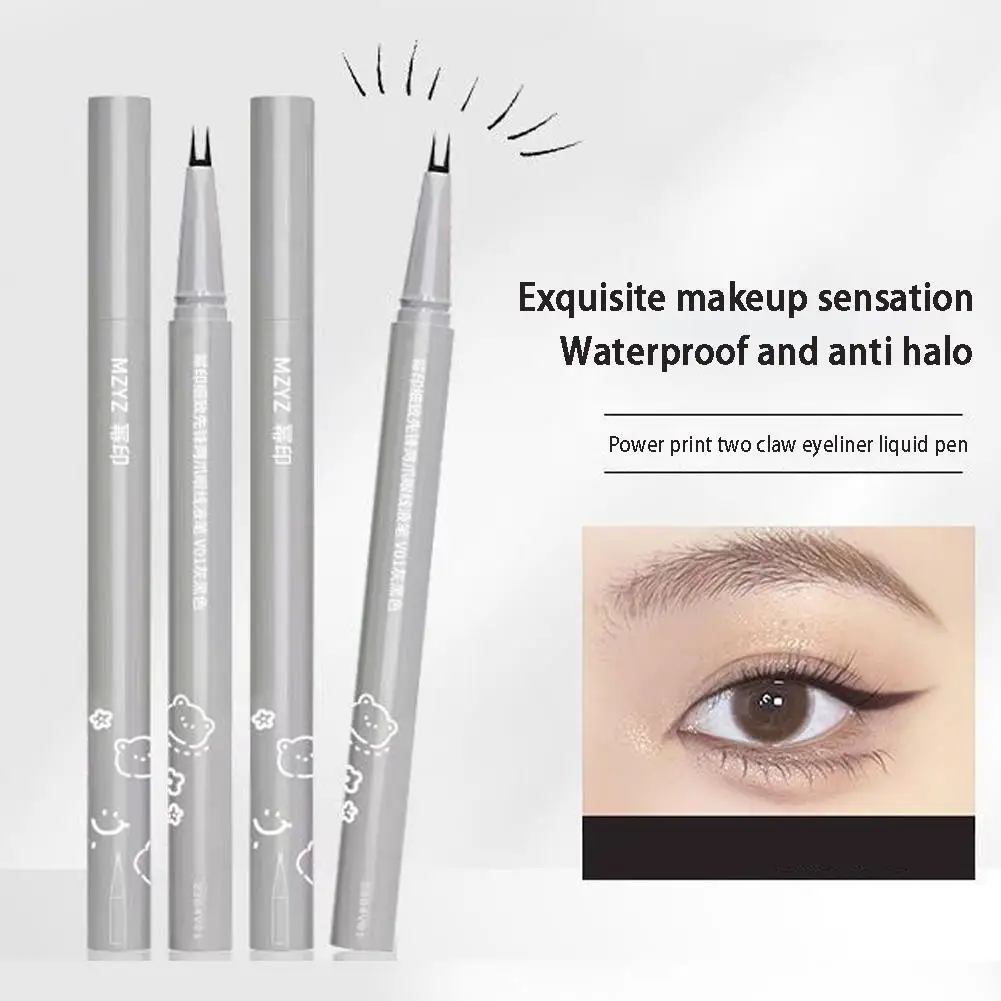 

0.01MM Double Tip Lower Eyelash Pencil Waterproof Liquid Eyeliner Makeup For Women Quick Drying Long Lasting Smooth Eye Liner