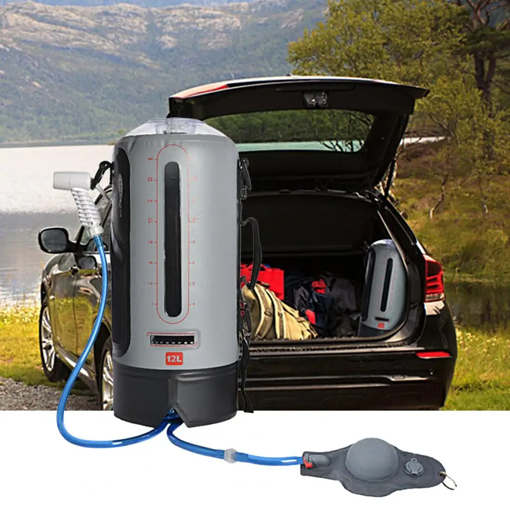 

12L Portable Camping Shower Bag for Camp Shower Solar Shower Shower Bag for Outdoor Camping Traveling