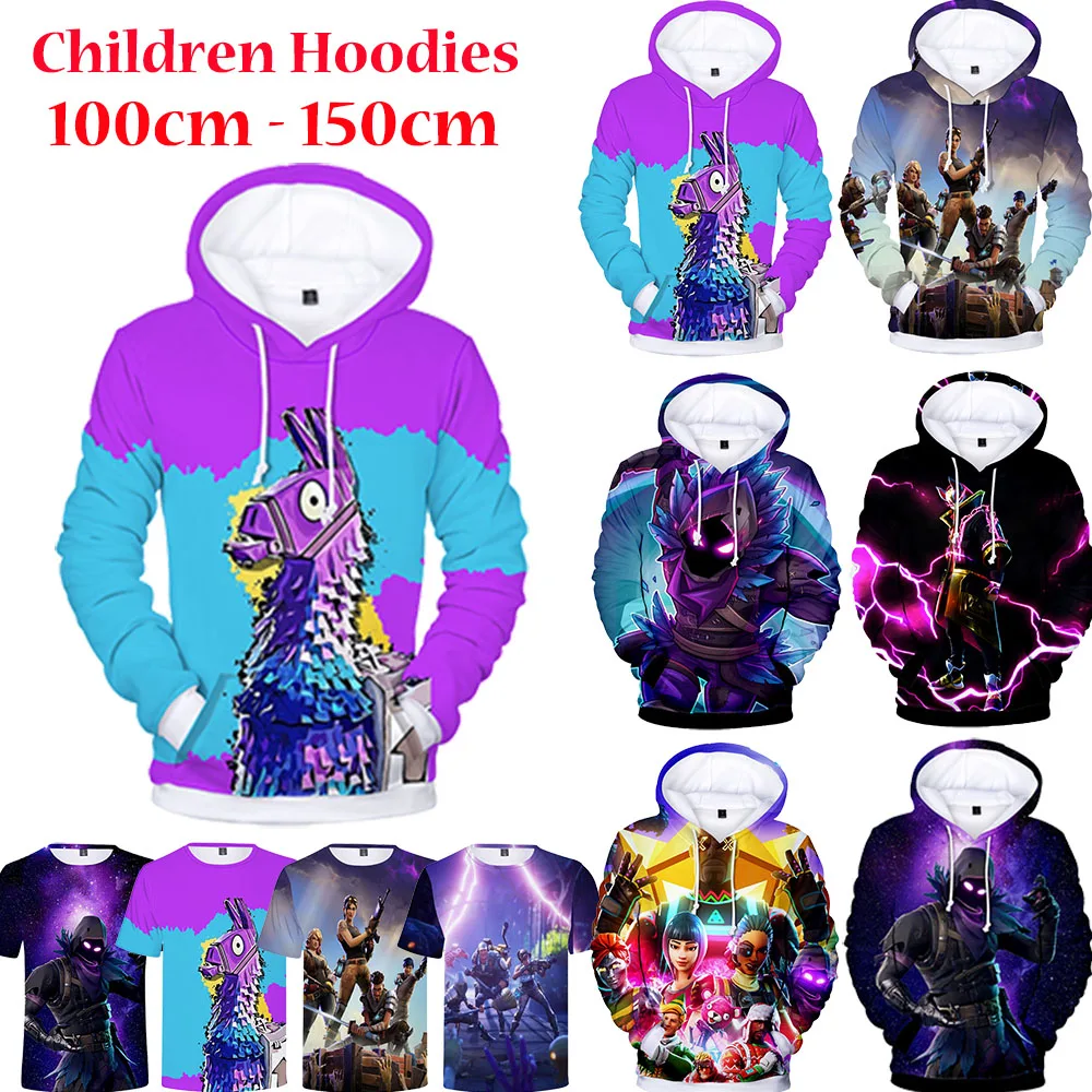 

100-160cm Children Hoodie Battle Royale Hoodies Game 3D Hoodies Streetwear Hip Hop Warm Hoody Sweatshirt Harajuku Victory