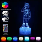 Ночсветильник очень странные дела, 3D фигурка Дастина, 16 цветов