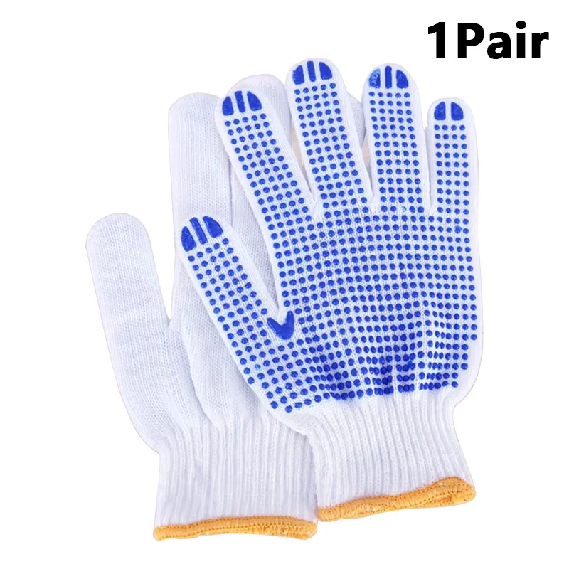 

20 Пар Синих Резиновых Перчаток В Горошек, Эластичные Защитные Перчатки Для Дома, Сада, Безопасности И Защиты, Рабочие Перчатки