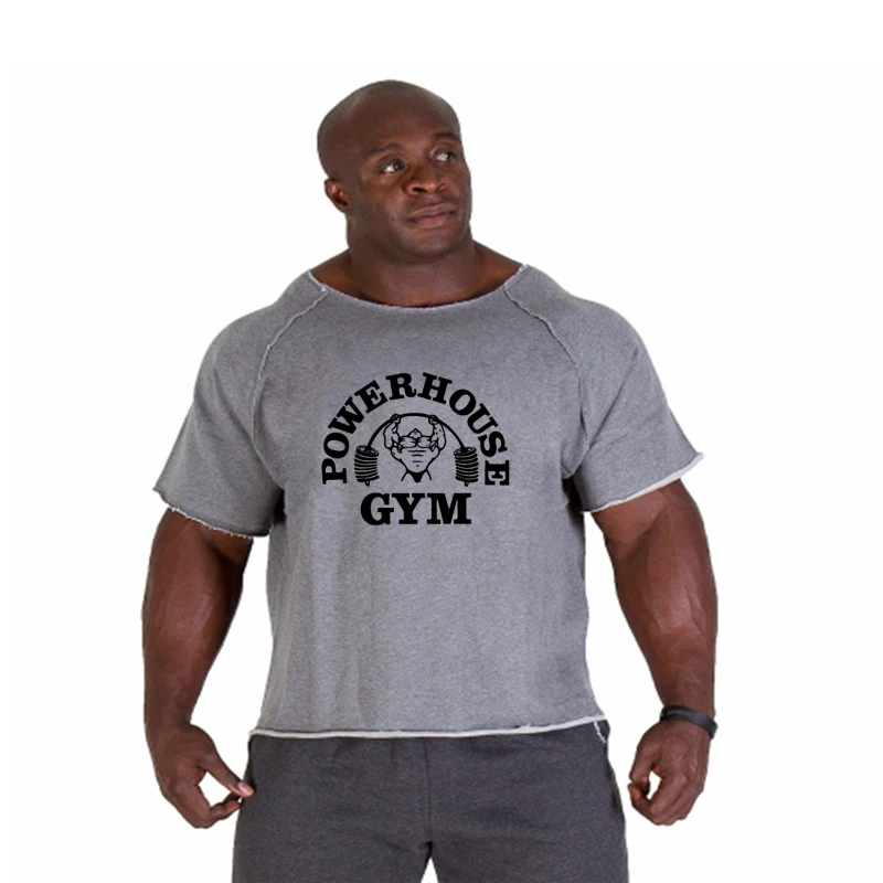 

Men's casual bat shirt Men's crew neck cotton fitness T-shirt Men's Fitness Gym Air penetration fitness muscle T-shirt top