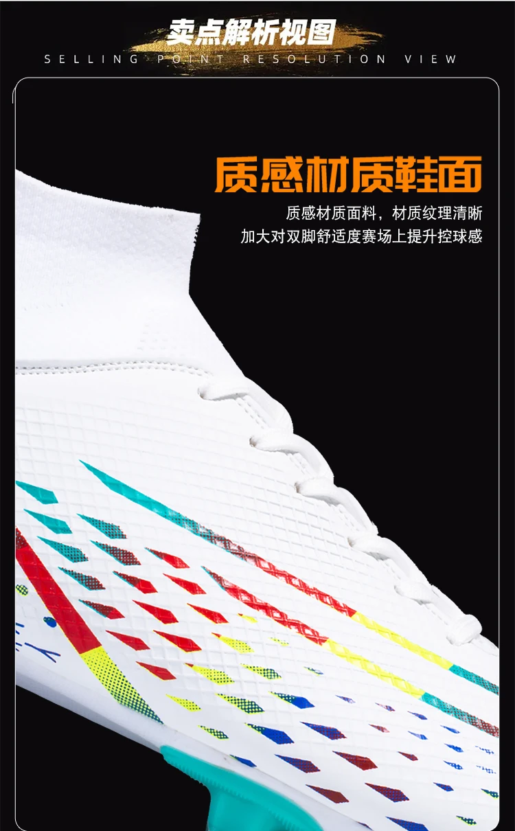 Men Soccer Shoes Kids Football Boots Women Breathable Soccer Cleats Antiskid Chaussure Football Shoes Outdoor Football Shoes