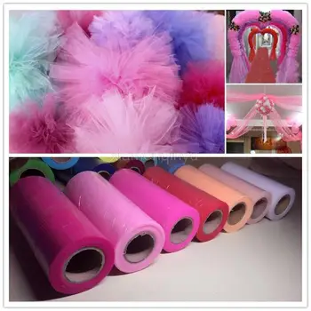 15cm 25 Yards Tulle Roll Fabric Spool Tutu Wedding Decoration christmas decoration Baby Shower Organza Laser DIY Birthday Party 2