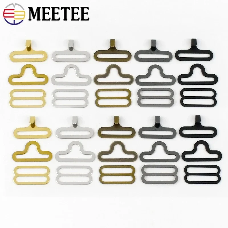 Металлические пряжки для бюстгальтера и ремня 18 мм 10/20/30/40/50 комплектов