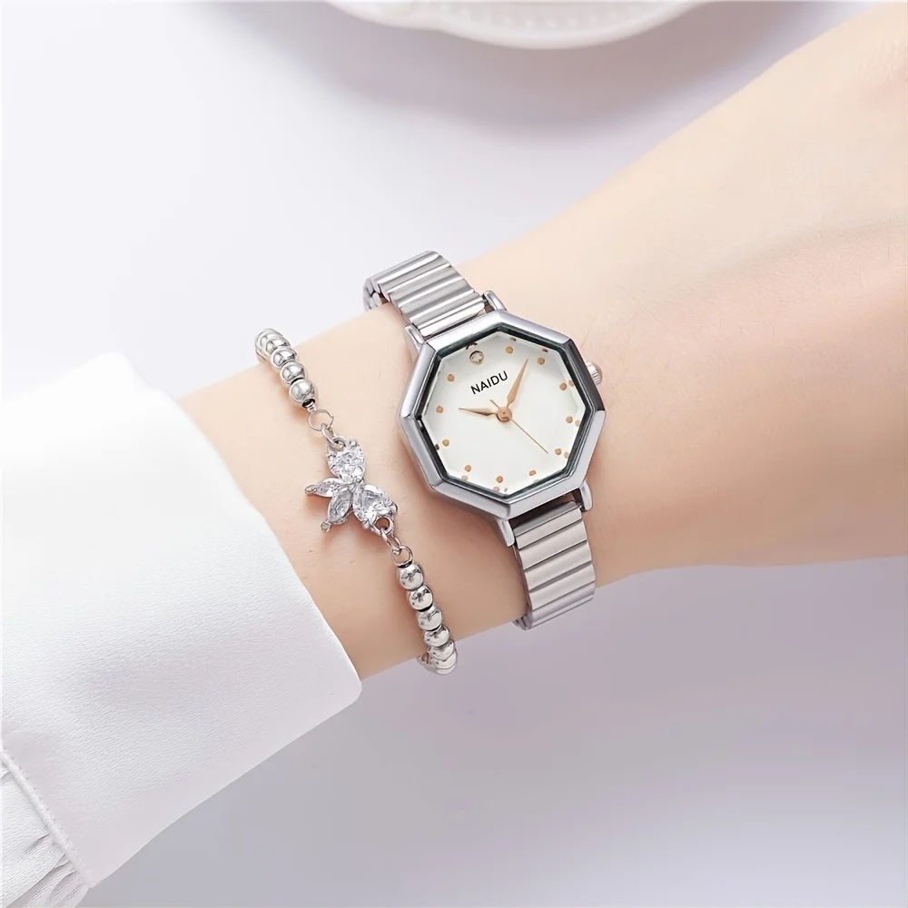 

Простые Модные женские кварцевые часы, изысканные женские часы, ювелирные изделия, изысканные и стильные женские часы