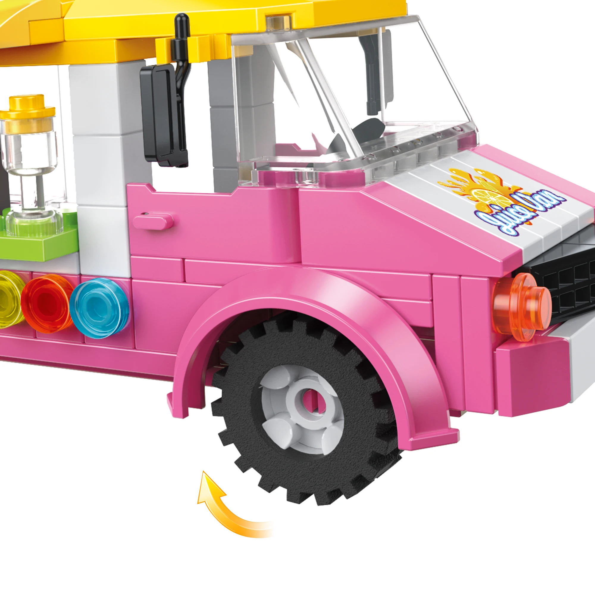 Мини-мороженое COGO модель с видом на улицу Кемпинговый автомобиль кирпичи игрушки