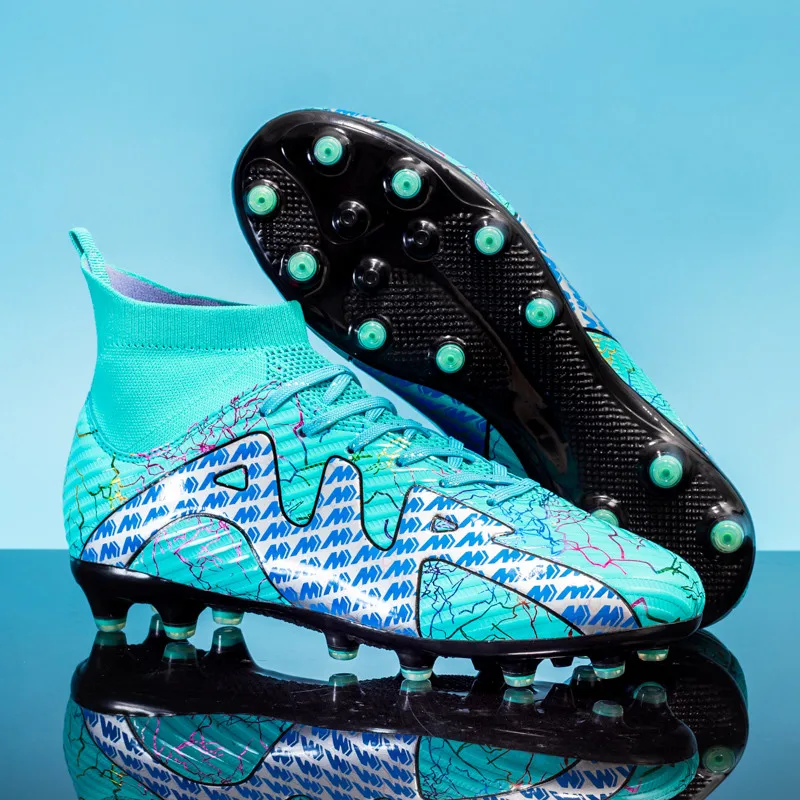 

Новые модные дышащие футбольные ботинки с принтом для мужчин и женщин, обувь, футбольные бутсы для мужчин, профессиональные футбольные бутсы FG/TF, кроссовки размер 46