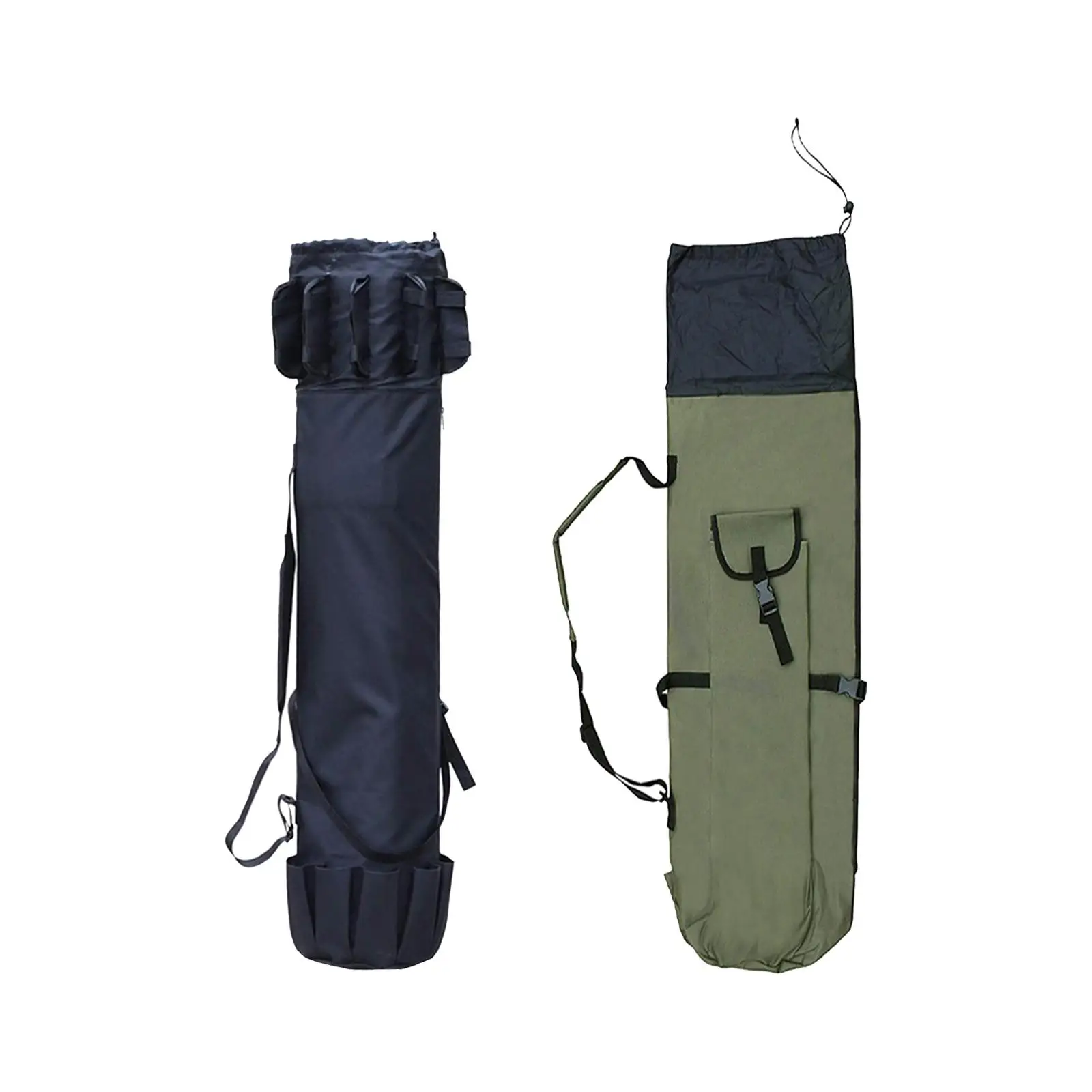 

Fishing Rod Case Fishing Reel Organizer Bag Waterproof Fishing Tools Storage Bag Protective Case Adjustable Strap Fishing Bag