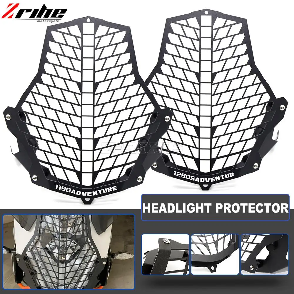 

For 1290 Super Adventure ADV 2015 2016 1290SuperADV Motorcycle Headlight Head Light Guard Protector Cover Protection Grill