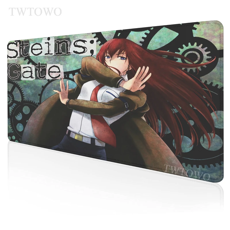 

Коврик для мыши Steins Gate HD Home XXL, нескользящий Настольный коврик для клавиатуры, офисный ковер для геймеров, мягкий Настольный коврик