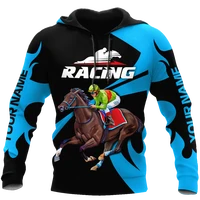 2021new autumn hoodie horse racing 3d printing menswomens sweatshirt unisex streetwear zipper pullover casual jacket 13