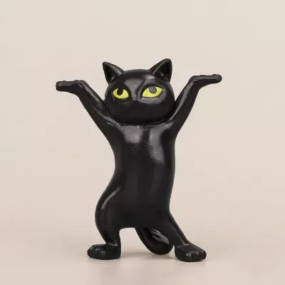 

Funny Cat Pen Holder Toy Black Hold Everything Cat earphone Bracket Cute Home Decor Easter Decoration Carming Ktty Storage Set