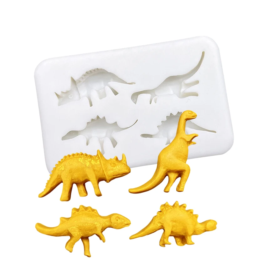 

Dinosaur Silicone Mold Sugarcraft Cupcake Baking Mold Fondant Cake Decorating Tools